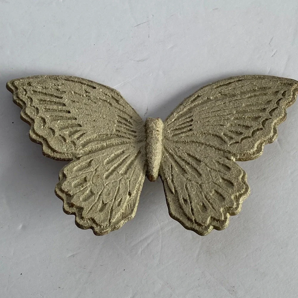 Butterfly Wall Hanging Set 2 MCM 1965 Excellent Retro Nature Decor